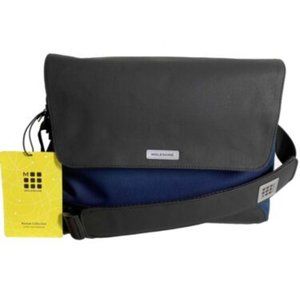 Moleskine Nomad Messenger Laptop Briefcase Crossbody Bag - Sapphire Blue NWT